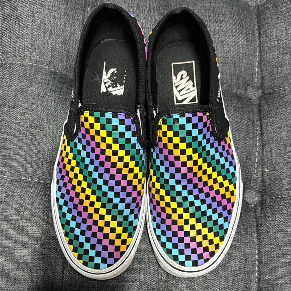 Vans Multicolor Checkered Slip-On Shoes